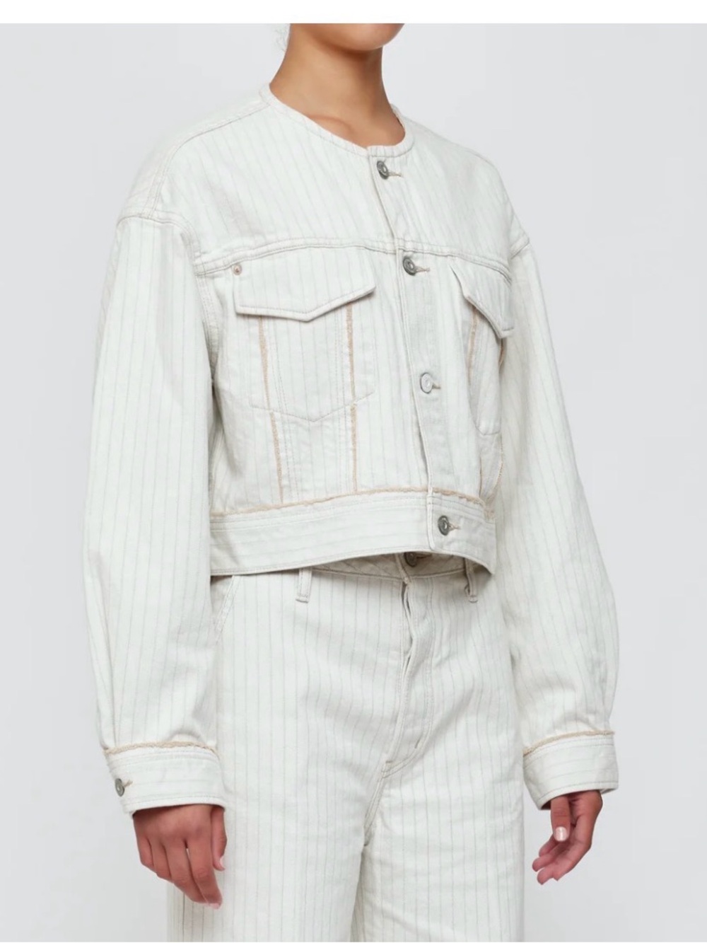 Moussy FORDS NO COLLAR CROPPED JACKET